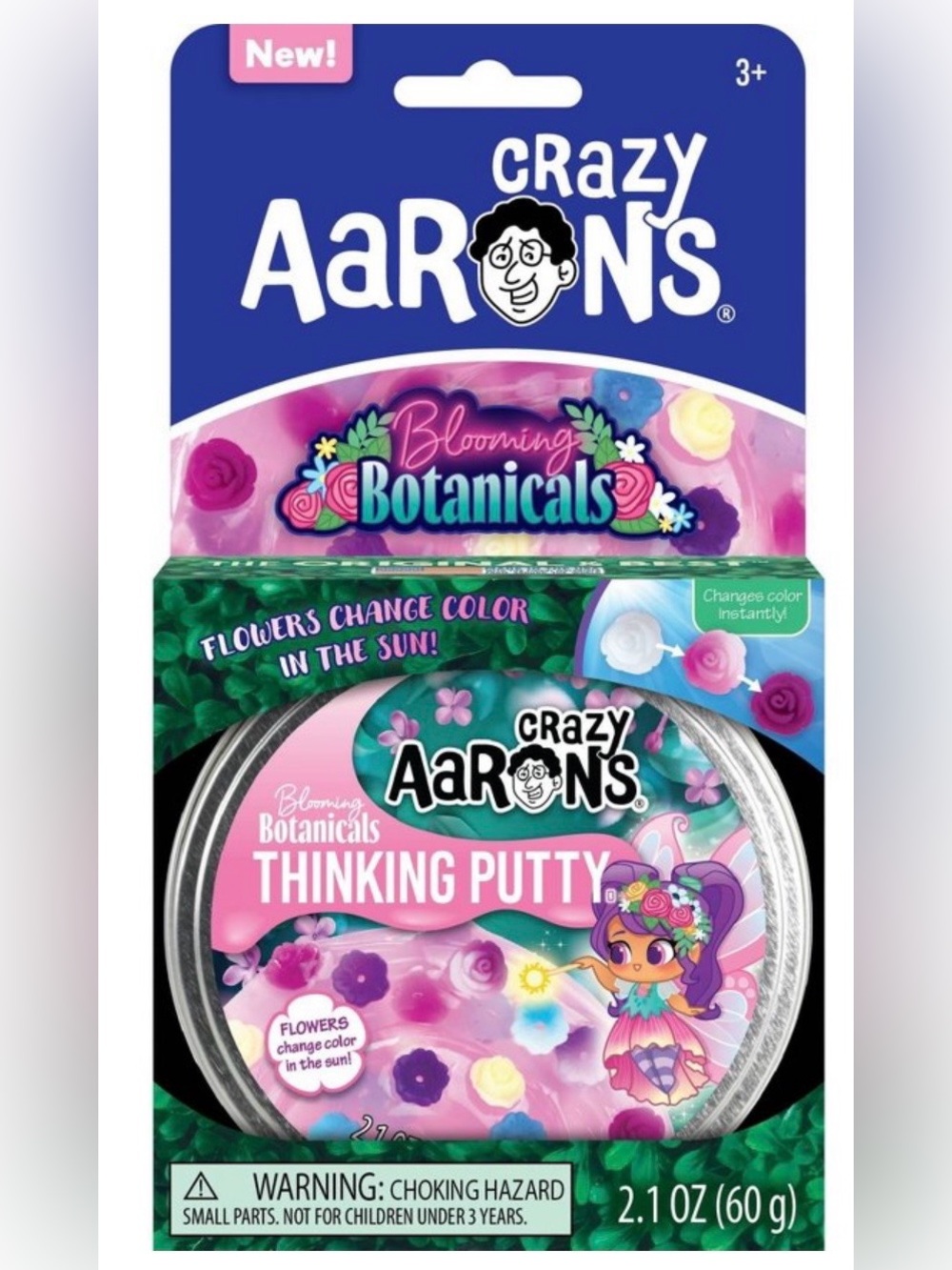 Blooming Botanicals Thinking Putty - Pink & Purple. Stress Relief Toy.
